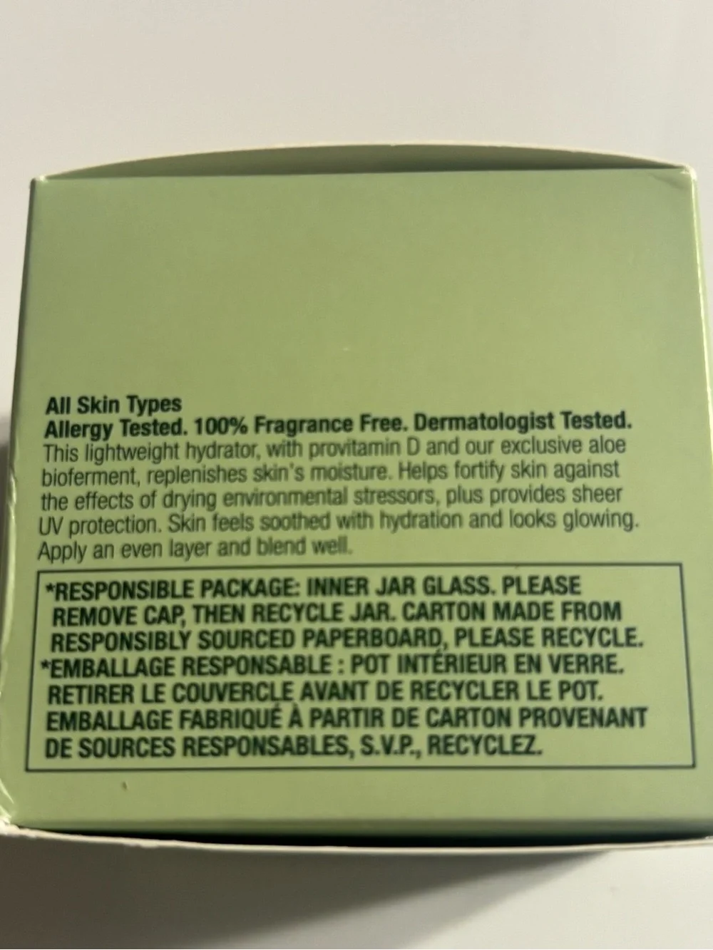 Clinique Moisture Surge Sheer Hydrator - Light Green Packaging